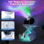 Astronaute Projecteur, LED Projecteur Ciel Etoile avec 8 Modes Nébuleuses & 5 Modes de Luminosité et de Vitesse, 2 Modes Étoiles