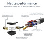 Amazon Basics Câble adaptateur HDMI-A vers DVI (mâle), bidirectionnel 1080p, plaqué or, 1.8 m, pour télévision, noir