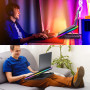 TopMate C12 Ventilateur PC Portable RGB de Jeu Bureau, Refroidisseur pour Ordinateur Portable 15,6-17,3", Support de Refroidisse