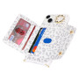 Lipvina Coque pour iPhone 14 Pro avec Cordon Porte Carte Coque iPhone 14 Pro zippé Portefeuille Femme Telephone Portable Réglabl