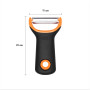 OXO Good Grips – Éplucheur de préparation pour juliennes - Éplucheur en inox - Orange et noir