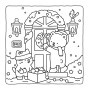 Fuzzy Hygge: Christmas Vibes Coloring Book for Adults & Teens Featuring Cozy Festive Holiday Winter Scenes with Adorable Animals