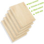 ASelected Lot de 10 Feuilles de Contreplaque A3 Plaque de Bois Naturel, 420 × 300 × 3 mm Feuilles de Bois, Minces de Bois Pour B