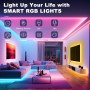 Ruban LED, 30M（2*15M) Led Chambre Flexible Bluetooth App Contrôle, RGB Bande LED, Synchroniser avec Rythme de Musique Led Strip,