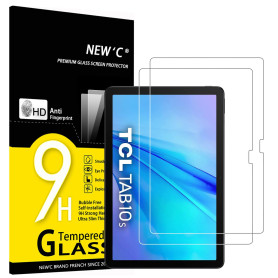 NEW'C Lot de 2, Protection Écran en Verre Trempé pour TCL Tab 10 5G / TCL Tab 10s 10.1 Inch, Film de Protection - Résistant (0,3 NEW'C Lot de 2, Protection Écran en Verre Trempé pour TCL Tab 10 5G / TCL Tab 10s 10.1 Inch, Film de Protection - Résistant (0,3