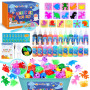 Dreamon Aqua Gelz Set, jouet magique en gel d'eau 3D à faire soi-même, Magic Water Gel avec 22 couleurs et 16 formes, cadeau de 