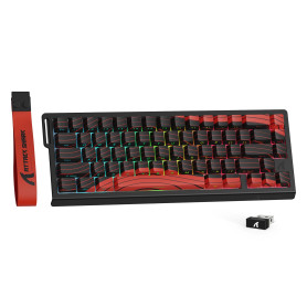 MAMBASNAKE X Attack Shark X68PRO HE Clavier Gaming sans Fil 65% Rapid Trigger,BT/2.4G/Filaire,Interrupteur Magnétique 0,01mm RT, MAMBASNAKE X Attack Shark X68PRO HE Clavier Gaming sans Fil 65% Rapid Trigger,BT/2.4G/Filaire,Interrupteur Magnétique 0,01mm RT,