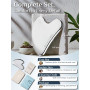 Rena Chris Gua Sha Visage - Acier Inoxydable,Guasha pour Sculpter la Ligne de la Mâchoire et Réduire les Poches, Gua Sha Corps, 
