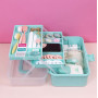 Craftelier - Boîte à outils en plastique | Boîtes de rangement en plastique avec compartiments | Organisateur de médicaments et