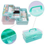 Craftelier - Boîte à outils en plastique | Boîtes de rangement en plastique avec compartiments | Organisateur de médicaments et