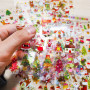 8 feuilles Gommettes Noël Enfants Autocollants, MOKIU Stickers de Noël Stickers à paillettes Stickers de Noël papeterie pour Déc