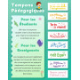 SOSALUK Tampon Enseignant Français 8PCS Boîte Tampon Auto Encreur Enfant Tampons Encreurs Cadeau Professeur Enseignants Tampons 