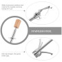 Operitacx Pince alimentaire en acier inoxydable - Pinces à Glace Inox Triangle Griffes - Accessoire de Cuisine Barbecue & Polyva