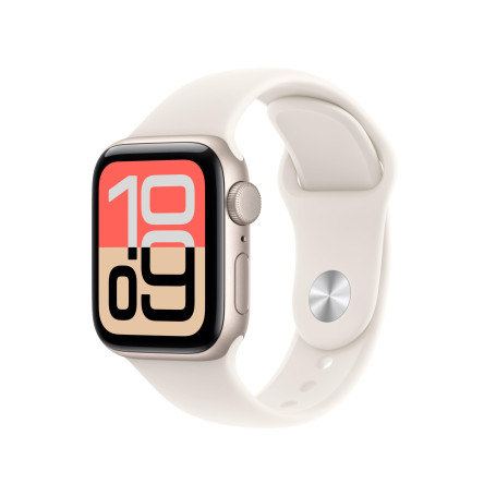 Apple Watch SE 3 [GPS 40 mm] Montre connectée avec boîtier Lumière stellaire et Bracelet Sport Lumière stellaire. Moniteur activ