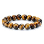Bracelet oeil de tigre naturel 10 MM Pierres précieuses en pierre perle énergie cristal hommes femme bracelets élastiques