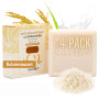 SWELLE Savon Lait de Riz 100 gr 4 pc Savon Eclaircissant Gommage Visage Femme | Solide Naturel | Soin Visage, Barre de Douche Ma