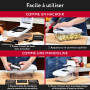 Coupe Legumes Multifonctions et Mandoline Professionnelle Cuisine - Trancheur de Légumes - Decoupe Legumes Cube Oignon Carotte C