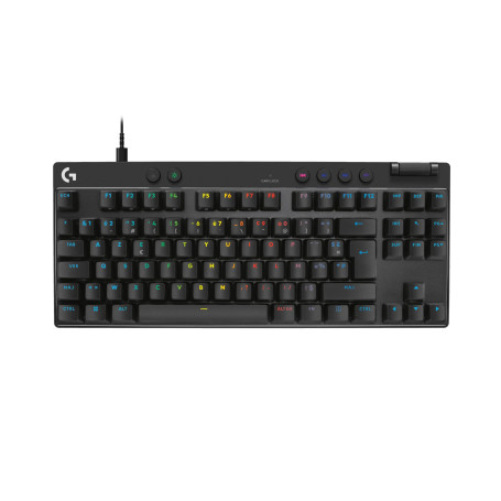 Logitech G PRO X TKL RAPID, clavier gaming filaire sans pavé numérique touches analogiques magnétiques, mode de déclenchement ra