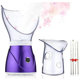 Apstour FS 60 Sauna facial, vaporisateur facial pour les soins cosmétiques du visage, ouvre les pores et hydrate, vapeur bienfai
