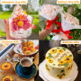 Moule tournesol bougies,3 PCS moule silicone bougie fleur Moule à savon fleur À moules pour bougies Fleurs moule DIY Fondant bou