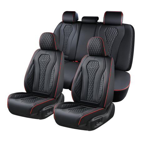 Coverado Housses de siège universelles pour Voiture, Ensembles de Housses de Protection Siège Voiture Avant et arrière 5 sièges,
