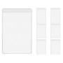 ZoeTekway Lot de 12 Pochettes Transparentes pour Cartes d'identité, Cartes EC - pour Cartes de crédit - Protection Parfaite pour