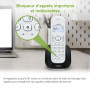 VTech CS1500 Téléphone sans Fil DECT à Double Charge avec Blocage d'appel, Identification de l'appelant/Appel en Attente, Haut-P