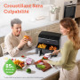 COSORI Air Fryer 2 Compartiments 8.5L, 8-en-1 Airfryer Friteuse Sans Huile, 71% D'efficacité énergétique, 85% de Carburant En Mo