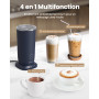 SIMPLETASTE Mousseur à Lait Électrique 4-en-1 Mousse Chaude & Froide Chauffage du Lait & Cacao Revêtement Antiadhésif Arrêt Auto