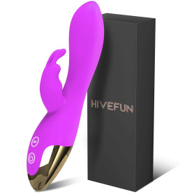 HIVEFUN Gode Vibro-masseur Sex Toýs Femme, Vibromasseurs Sex Toys Jouet Sexualité Couple, 10 Mode Sextoyse Femme Clitoridienne 