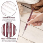 16-Piece Ensemble De Crochet, 0.5-2.5 Mm Kit de Crochets Acier Aiguilles À Tricoter Kit Poignée Plastique Aiguilles à Crochet Se