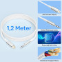 Esiposs Cable Jack i Phone 1,2M [Certifié MFi] Audio Cable Auxiliaire Voiture i Phone Light-ning Cable i Phone Jack 3.5mm Compat