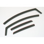 Lot de 4 déflecteurs d'air compatibles avec Ford Fiesta 5 portes à hayon 2009 2010 2011 2012 2013 2014 2015 2016 2017.