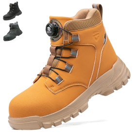 KOIFISH Chaussures de Sécurité Hommes Femmes Montante Basket de Securite Légère Confortable Bottines de Travail Embout en Acier 