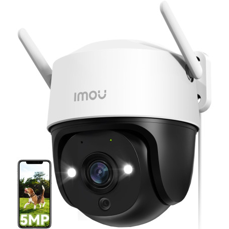 Imou 3K(5MP) Caméra Surveillance WiFi Extérieure 360°, Vision Nocturne Couleur 30M, Détection des Personnes/Véhicules, Suivi Int