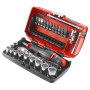 Facom Coffret douilles 1/4 12 pans - RL.NANO112", Argent, 12 Pans Métrique