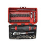 Facom Coffret douilles 1/4 12 pans - RL.NANO112", Argent, 12 Pans Métrique