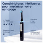 Oral-B iO 4 Brosse À Dents Électrique Noire, 1 Brossette, 1 Étui De Voyage