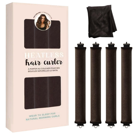 Boucle Sans Chaleur,5 Pièces Bigoudis Sans Chaleur de Sommeil Doux Overnight Heatless Hair Curlers Boudin Cheveux Boucle Sans Ch