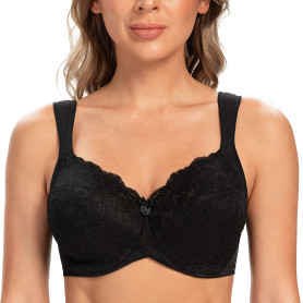 CASOLACE Soutien-Gorge Femme Grande Taille avec Armatures Minimiseur Sexy Dentelle CASOLACE Soutien-Gorge Femme Grande Taille avec Armatures Minimiseur Sexy Dentelle