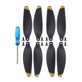WANGCL 2Pairs Drone Hélices pour DJI Mavic Mini, Hélices à faible bruit Puissant Poussée Drone Accessoires - Finition or WANGCL 2Pairs Drone Hélices pour DJI Mavic Mini, Hélices à faible bruit Puissant Poussée Drone Accessoires - Finition or
