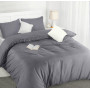 Utopia Bedding Housse de Couette 200x200 cm avec 2 Taies d'oreiller 50x75 cm (Gris)- Parure de Lit 200 x 200 cm - Ensembles de H