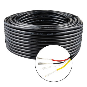 URCIANOW Câble Électrique 7Mètres 22 AWG 4 Conducteurs 0,3mm² UL2464 - Cordon PVC Torsadé Cuivre Étamé - Pour Électronique, Robo