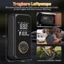 Onherm Compresseur à Air Portatif, 6000mAh Gonfleur Pneus Voiture sans Fil, Electrique Pompe mit écran LCD Numérique,150PSI, Typ