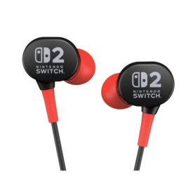 Ecouteurs filaires - Power A - Nintendo Switch 2 - Noir et Rouge Ecouteurs filaires - Power A - Nintendo Switch 2 - Noir et Rouge