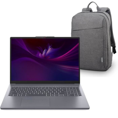 PC portable LENOVO IdeaPad Slim 3 16IRH10 | Sans Windows - 16'' WUXGA IPS - Core i5-13420H - RAM 16 Go - SSD 512 Go + Sac a dos