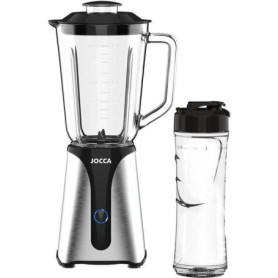 Mixeur - JOCCA - 350 W - Bol en verre 1 L - Bouteille 600 ml - Noir Mixeur - JOCCA - 350 W - Bol en verre 1 L - Bouteille 600 ml - Noir