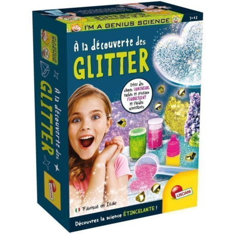 Découverte des paillettes - Kit Scientifique - I'M A GENIUS POCKET - Matériaux scintillants