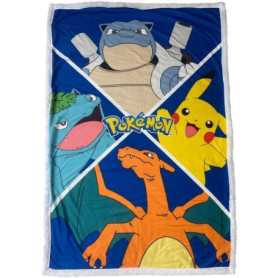 Couverture Sherpa - POKEMON - Evolutions Pokemon Let's Go - 100 x 150 cm Couverture Sherpa - POKEMON - Evolutions Pokemon Let's Go - 100 x 150 cm