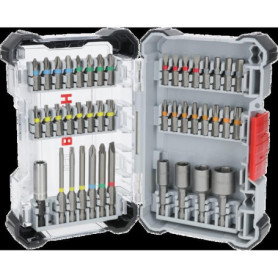 Coffret d'embouts de vissage - Bosch - 2607017723 - 43 pieces - Acier S2 - Boîte Pick and Click Coffret d'embouts de vissage - Bosch - 2607017723 - 43 pieces - Acier S2 - Boîte Pick and Click